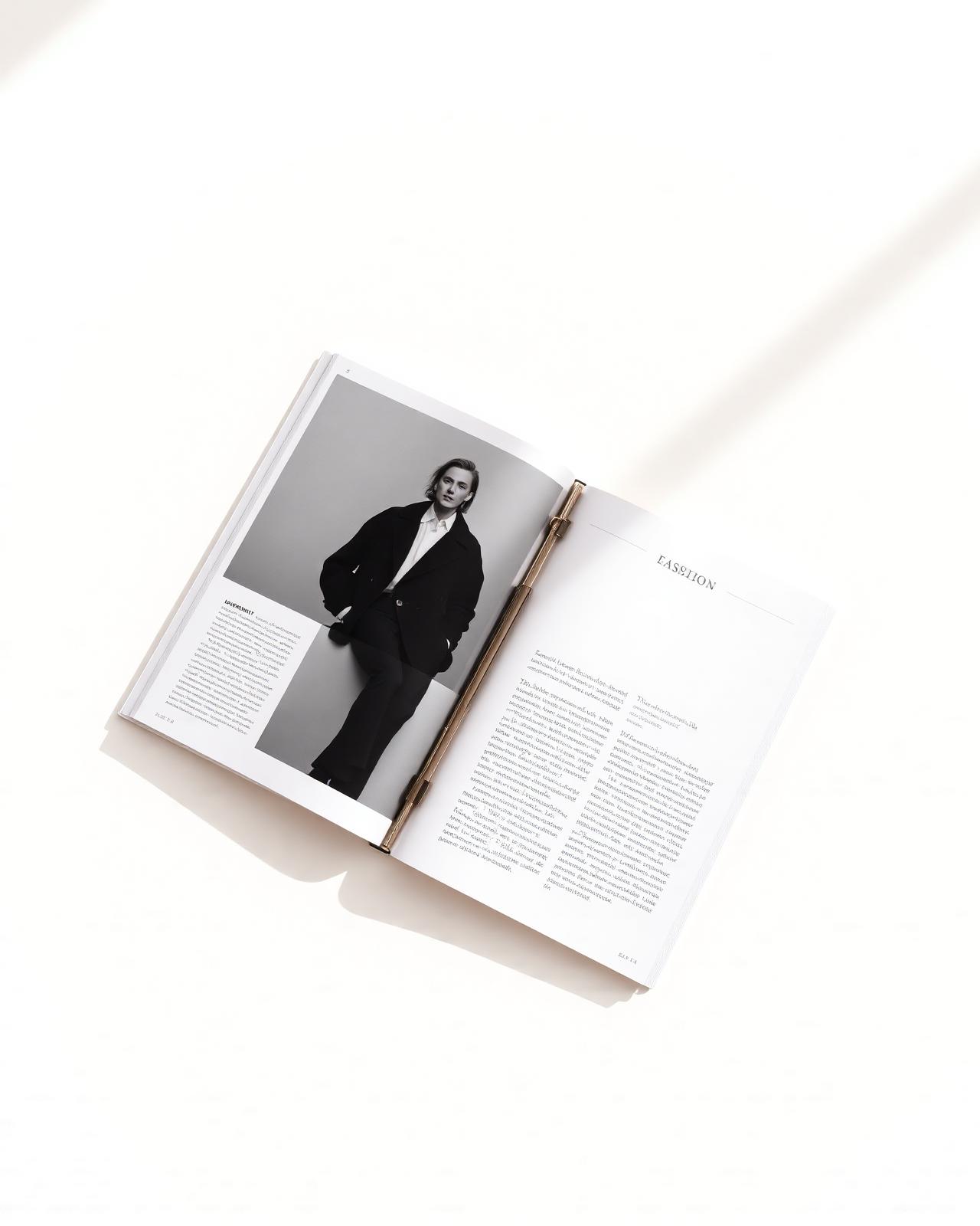 Editorial magazine spread